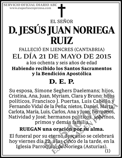 Jesús Juan Noriega Ruiz